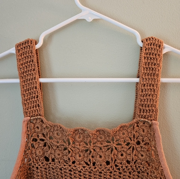 Free People We the Free Sayulita Combo Striped Boho Crochet Cottagecore … - Picture 13 of 15